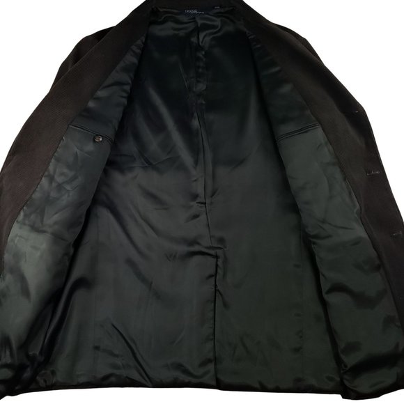 Polo Ralph Lauren Corduroy Olive Green 3 Button Sports Coat Blazer Mens Large - Picture 2 of 10